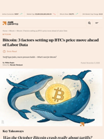 Bitcoin: 3 factors setting up BTC’s price move ahead of Labor Data - AMBCrypto