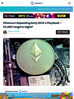 Ethereum Repeating Early 2024’s Playbook – $3,800 Target Next?