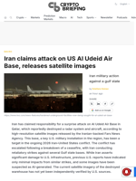 Iran claims attack on US Al Udeid Air Base, releases satellite images