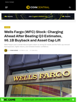 Wells Fargo (WFC) Stock: Charging Ahead After Beating Q3 Estimates, $6.1B Buyback and Asset Cap Lift