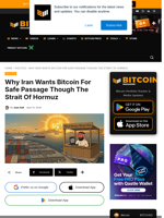 Why Iran Wants Bitcoin For Safe Passage Though The Strait Of Hormuz