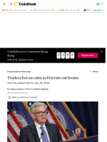 Traders bet on calm as Federal Reserve interest-rate cut looms: Crypto Daybook Americas