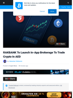RAKBANK To Launch In-App Brokerage To Trade Crypto In AED | Bitcoinist.com