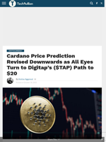 Cardano Price Prediction Revised Downwards as All Eyes Turn to Digitap's ($TAP) Path to $20 - TechBullion