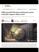 PEPE sees $20.7M whale withdrawal as price holds KEY support: What's next? - AMBCrypto