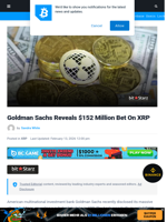 Goldman Sachs Reveals $152 Million Bet On XRP | Bitcoinist.com