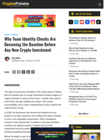 Why Team Identity Checks Are Becoming the Baseline Before Any New Crypto Investment