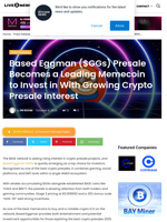 Based Eggman ($GGs) Presale Becomes a Leading Memecoin to Invest in With Growing Crypto Presale Interest | Live Bitcoin News