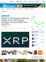 Ripple's XRP Explosive Rocket Hangs On As SEC Delays Decision On Spot DOGE And XRP ETFs ⋆ ZyCrypto