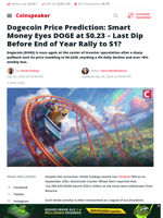 Dogecoin Price Prediction: Smart Money Eyes DOGE at $0.23 – Last Dip Before End of Year Rally to $1? - Coinspeaker