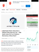 ARBITRUM PRICE ANALYSIS & PREDICTION (February 24) – ARB Stalls Under $0.5 as it Gathers Momentum, Where Next?  - NullTX