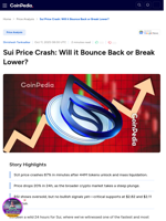 Sui Price Crash: Will it Bounce Back or Break Lower?