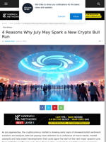 4 Reasons Why July May Spark a New Crypto Bull Run | Live Bitcoin News