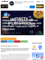 MapleStory Universe Expands Infinite IP Playground Vision with Developer Tools and Legacy IP Expansion | Live Bitcoin News