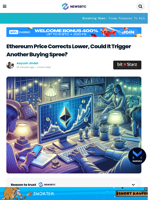 Ethereum Price Corrects Lower, Could It Trigger Another Buying Spree?