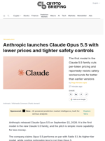 Anthropic launches Claude Opus 5.5 with lower prices and tighter safety controls