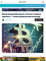 Bitcoin Sharpe Ratio Says It’s Time For 'Cautious Optimism' — Further Upside Growth Incoming?