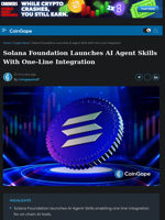 Solana Foundation Launches AI Agent Skills