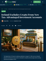 Ireland’s New Investment Account Will Exclude Crypto