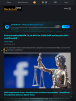 Polymarket holds RFK Jr. at 49% for 2028 GOP nod despite DOJ court report - Blockchain.News