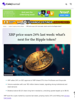 XRP price soars 24% last week: what’s next for the Ripple token? - CoinJournal