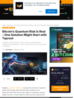 Bitcoin’s Quantum Risk Is Real - One Solution Might Start With Taproot