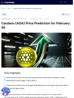 Cardano (ADA) Price Prediction for February 26