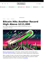 Bitcoin Hits Another Record High Above $111,000 - 