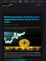 ETH Price Prediction: $4,200 Breakout Target Within 2 Weeks, But $3,100 Risk Looms - Blockchain.News