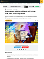 Here’s Why Ethereum Price Remains Bullish Above $3K