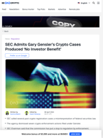 SEC Criticizes Gary Gensler's Crypto Enforcement Cases
