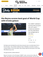 Gio Reyna scores best goal of World Cup with trivela golazo