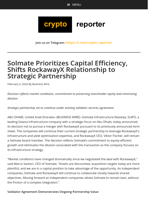 Solmate Prioritizes Capital Efficiency, Shifts RockawayX Relationship to Strategic Partnership