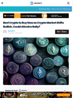 Best Crypto to Buy Now as Crypto Market Shifts Bullish. Could Altcoins Rally?
