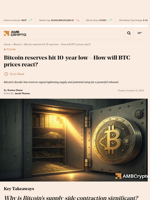 Bitcoin reserves hit 10-year low - How will BTC prices react? - AMBCrypto