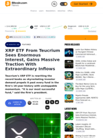 XRP ETF From Teucrium Sees Enormous Interest, Gains Massive Traction With Extraordinary Inflows – Featured Bitcoin News