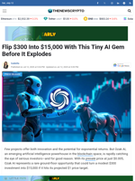 Flip $300 Into $15,000 With This Tiny AI Gem Before It Explodes