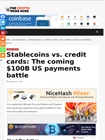 Stablecoins vs. credit cards: The coming $100B US payments battle - The Crypto News Wire