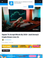 Square To Accept Bitcoin By 2026—Jack Dorsey’s Crypto Dream Lives On