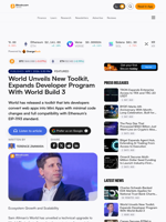 World Unveils New Toolkit, Expands Developer Program With World Build 3 – Featured Bitcoin News