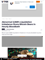 Abnormal 3,368% Liquidation Imbalance Stuns Bitcoin Bears in Hourly Bloodbath