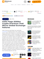 India Flags Hidden Crypto Practices That Mirror Global Exchange Failures – News Bytes Bitcoin News