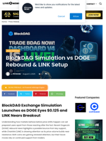 BlockDAG Simulation vs DOGE Rebound & LINK Setup | Live Bitcoin News