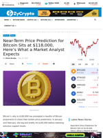 Near-Term Price Prediction for Bitcoin Sits at $118,000, Here’s What a Market Analyst Expects  ⋆ ZyCrypto