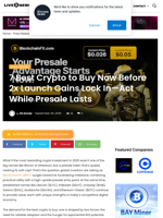 7 Best Crypto to Buy Now Before 2x Launch Gains Lock In—Act While Presale Lasts | Live Bitcoin News