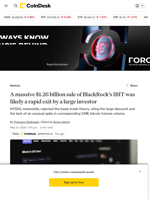 Bitcoin News: A massive $1.26 billion sale of BlackRock’s IBIT was likely a rapid exit by a large investor, NYDIG says