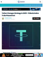 Tether Changes Strategy in 2025—5 Blockchains to Be Phased Out