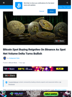 Bitcoin Spot Buying Reignites On Binance As Spot Net Volume Delta Turns Bullish | Bitcoinist.com