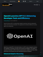 OpenAI Launches GPT-5.1, Enhancing Developer Tools and Efficiency - Blockchain.News