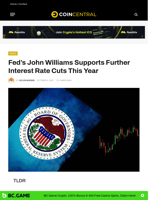 Fed's John Williams Supports Further Interest Rate Cuts This Year